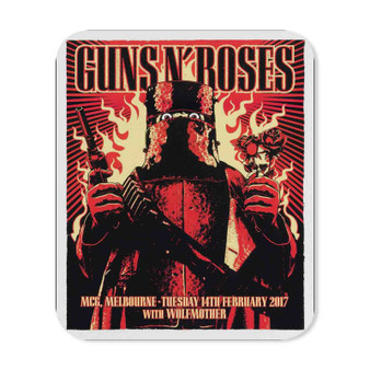 Guns N Roses Melbourne Rectangle Gaming Mouse Pad Rubber Backing