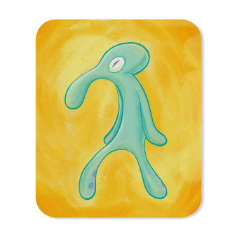 High Res Bold and Brash Squidward Rectangle Gaming Mouse Pad Rubber Backing