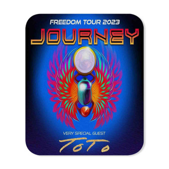 Journey 2023 Freedom Tour Rectangle Gaming Mouse Pad Rubber Backing