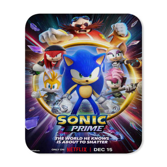 Sonic Prime Rectangle Gaming Mouse Pad Rubber Backing