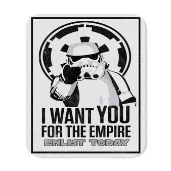 Storntrooper Star Wars I Want You Rectangle Gaming Mouse Pad Rubber Backing