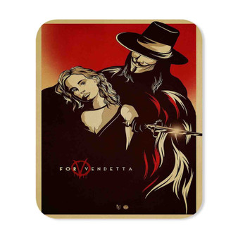 V For Vendetta Rectangle Gaming Mouse Pad Rubber Backing