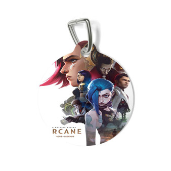 Arcane League of Legends Round Pet Tag Coated Solid Metal for Cat Kitten Dog