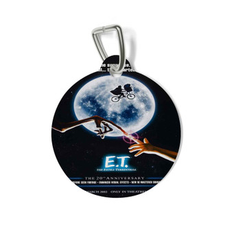 ET Poster Round Pet Tag Coated Solid Metal for Cat Kitten Dog