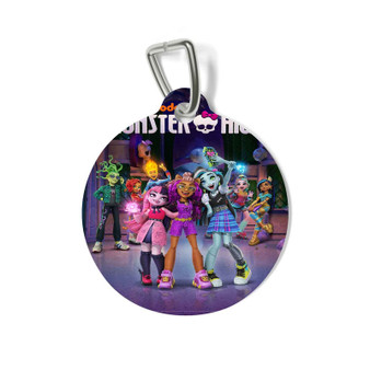 Monster High Round Pet Tag Coated Solid Metal for Cat Kitten Dog