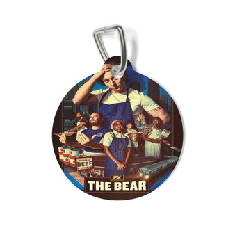 The Bear Round Pet Tag Coated Solid Metal for Cat Kitten Dog