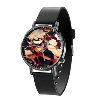 Bakugou Boku no Hero Academia Black Quartz Watch With Gift Box