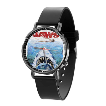Jaws Movie Poster Black Quartz Watch With Gift Box