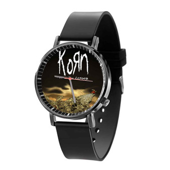 Korn Follow The Leader Black Quartz Watch With Gift Box