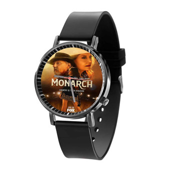 Monarch Black Quartz Watch With Gift Box