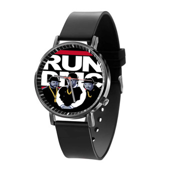 Run DMC Black Quartz Watch With Gift Box