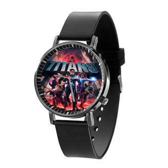 Titans 2022 Black Quartz Watch With Gift Box