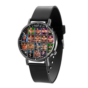 Triple H Collage Black Quartz Watch With Gift Box