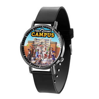 Two Point Campus Black Quartz Watch With Gift Box