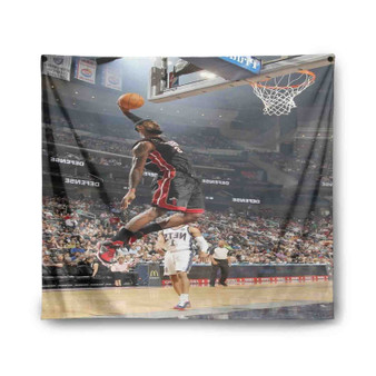 Lebron James Dunk Indoor Wall Polyester Tapestries