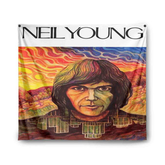 Neil Young First Album Indoor Wall Polyester Tapestries
