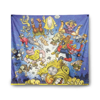 The World According Crumb Indoor Wall Polyester Tapestries