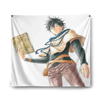 Yuno Black Clover Sword of The Wizard King Indoor Wall Polyester Tapestries