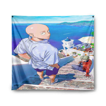 Saitama One Punch Man Indoor Wall Polyester Tapestries Home Decor