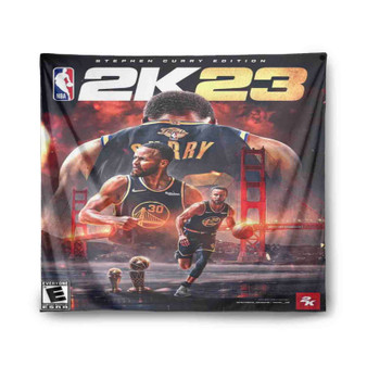 Stephen Curry NBA 2k23 Indoor Wall Polyester Tapestries Home Decor