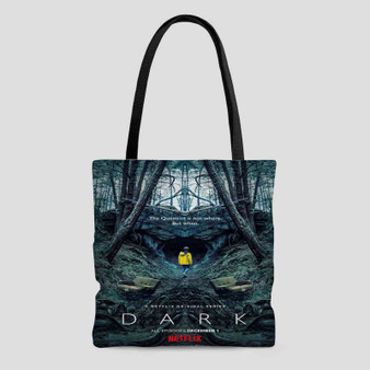 Dark Polyester Tote Bag AOP