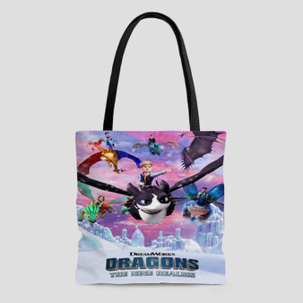 Dragons The Nine Realms Polyester Tote Bag AOP