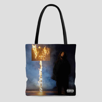 J Cole The Off Season Polyester Tote Bag AOP