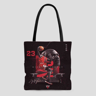 Michael Jordan Chicago Bulls Polyester Tote Bag AOP