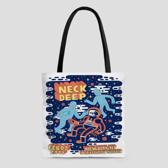Neck Deep NY Polyester Tote Bag AOP