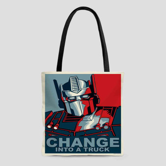 Optimus Prime Poster Polyester Tote Bag AOP