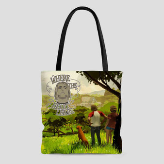 Where The Heart Leads Polyester Tote Bag AOP