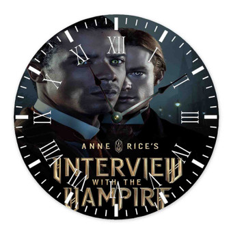 Interview With the Vampire Round Non-ticking Wooden Wall Clock