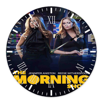 The Morning Show TV Series Round Non-ticking Wooden Wall Clock