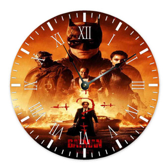 The Batman Round Non-ticking Wooden Black Pointers Wall Clock