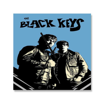 The Black Keys Band Square Silent Scaleless Wooden Wall Clock Black Pointers
