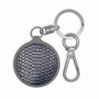 Snake Skin Keyring Tag Acrylic Keychain TPU Cover