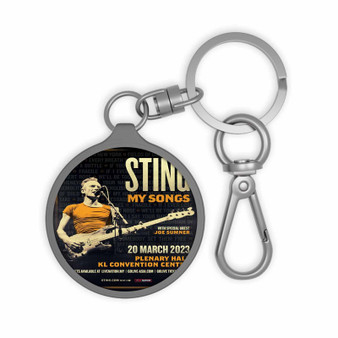 Sting 2023 Tour Keyring Tag Acrylic Keychain TPU Cover