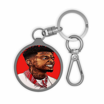 21 Savage Rap Music Keyring Tag Acrylic Keychain TPU Cover