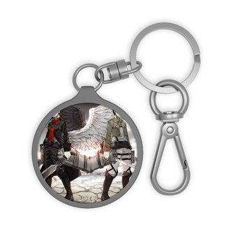 Attack on Titan Eren Jaeger Keyring Tag Acrylic Keychain TPU Cover