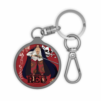 Shanks One Piece Red Keyring Tag Acrylic Keychain TPU Cover