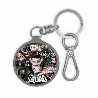 Suicide Squad Joker Harley Quinn Keyring Tag Acrylic Keychain TPU Cover