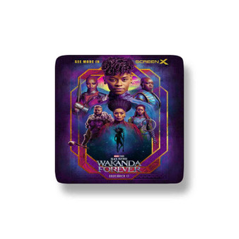 Black Panther Wakanda Forever Porcelain Refrigerator Magnet Square