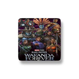 Marvel Black Panther Wakanda Forever Porcelain Refrigerator Magnet Square