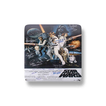 Star Wars Poster Signed By Cast Porcelain Refrigerator Magnet Square