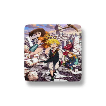 The Seven Deadly Sins Anime Series Porcelain Refrigerator Magnet Square