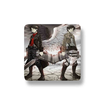 Attack on Titan Eren Jaeger Porcelain Refrigerator Magnet Square