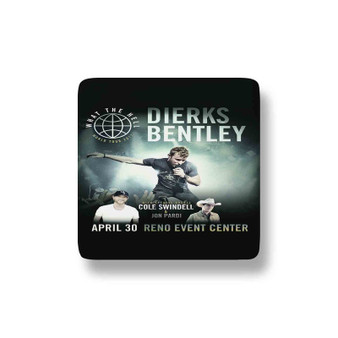 Dierks Bentley World Tour 2017 Porcelain Refrigerator Magnet Square