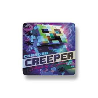 Minecraft Charged Ceeper Porcelain Refrigerator Magnet Square