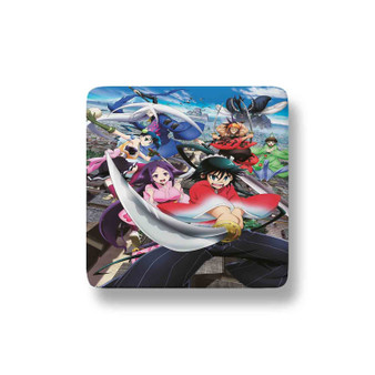 Mushibugyo Porcelain Refrigerator Magnet Square