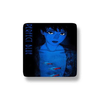 Perfect Blue Porcelain Refrigerator Magnet Square